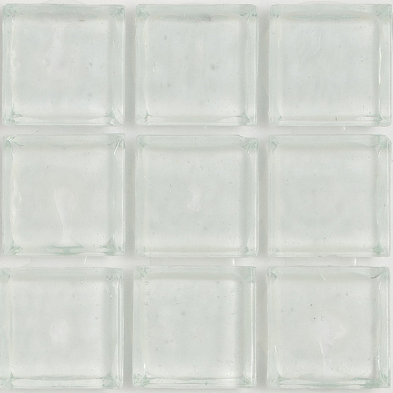 Diamond Clear 1x1 Glass Tile | E11.164.01S | American Glass Mosaics