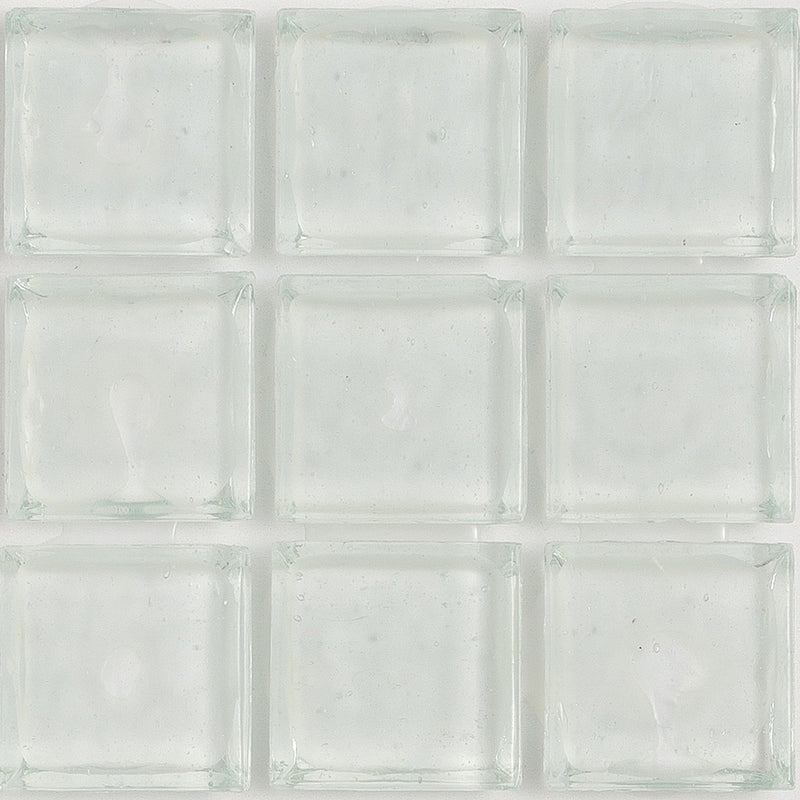 Diamond Clear 1x1 Glass Tile | E11.164.01S | American Glass Mosaics