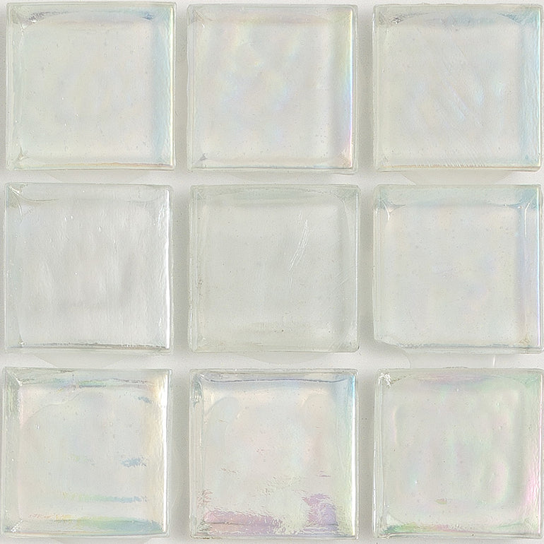Diamond Iridescent 1x1 Glass Tile | E11.164.02S | American Glass Mosaics