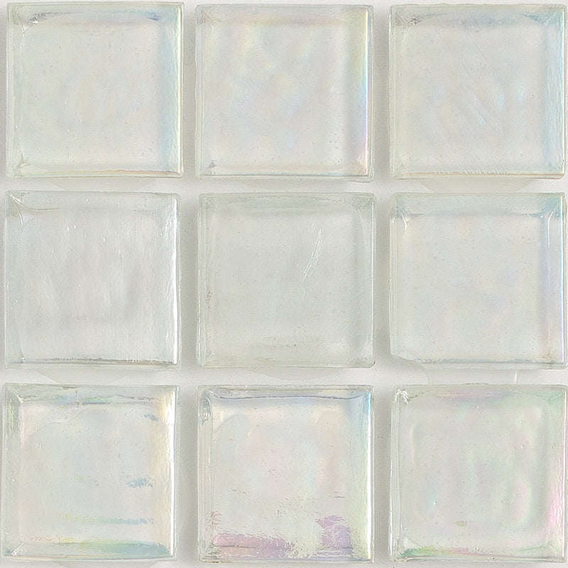 Diamond Iridescent 1x1 Glass Tile | E11.164.02S | American Glass Mosaics