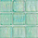 Peridot Iridescent, 1" x 1" - Glass Tile