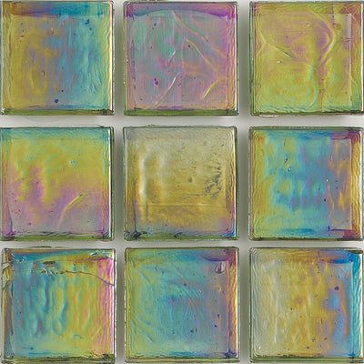 Orthoclase Iridescent 1x1 Glass Tile | E11.247.02S | American Glass Mosaics