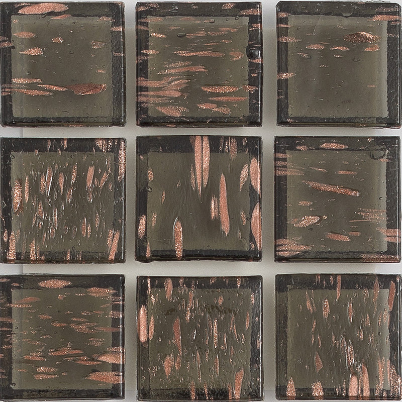 Ironstone Aventurina 1x1 Glass Tile | E11.252.05S | American Glass Mosaics