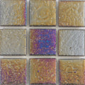 Ironstone Sand Iridescent, 1" x 1" - Glass Tile