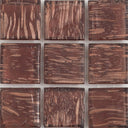 Garnet Aventurina, 1" x 1" - Glass Tile