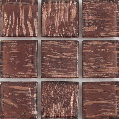 Garnet Aventurina 1x1 Glass Tile | E11.256.05S | American Glass Mosaics