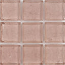 Rose Quartz Clear, 1" x 1" - Glass Tile