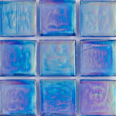 Sodalite Iridescent 1x1 Glass Tile | E11.273.02S | American Glass Mosaics