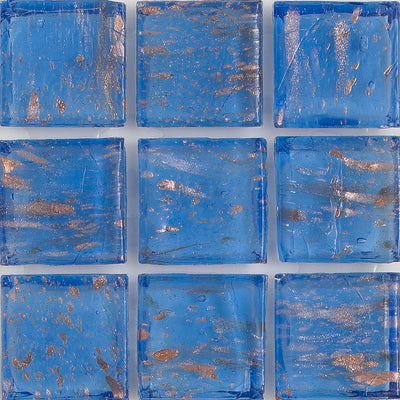 Sodalite Aventurina 1x1 Glass Tile | E11.273.05S | American Glass Mosaics