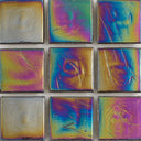 Fire Agate Iridescent, 1" x 1" - Glass Tile