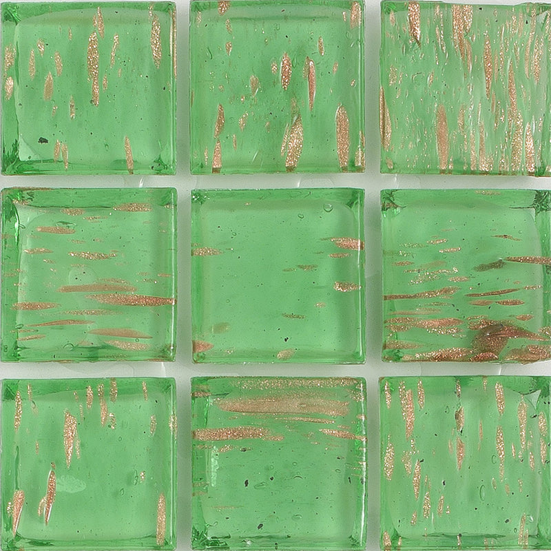 Jade Aventurina 1x1 Glass Tile | E11.301.05S | American Glass Mosaics