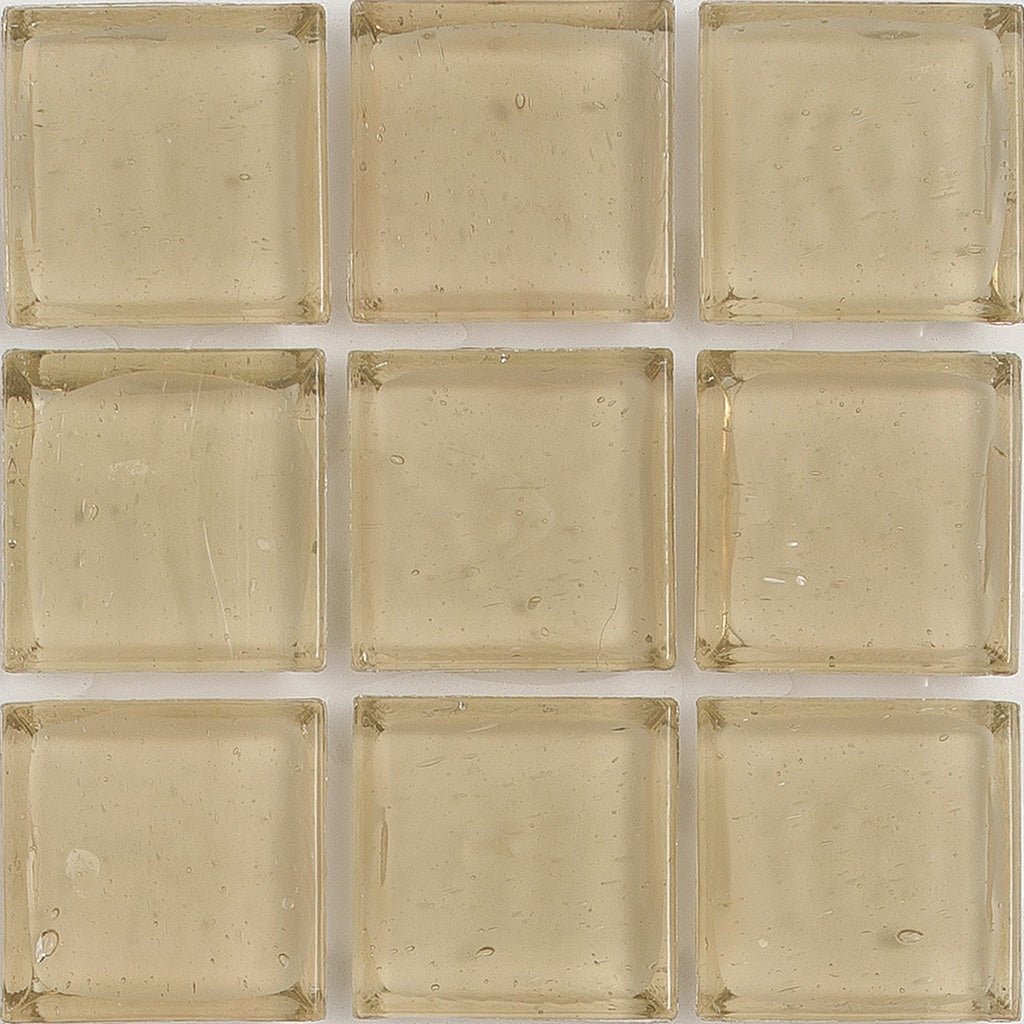 Amber Clear 1x1 Glass Tile | E11.361.01S | American Glass Mosaics