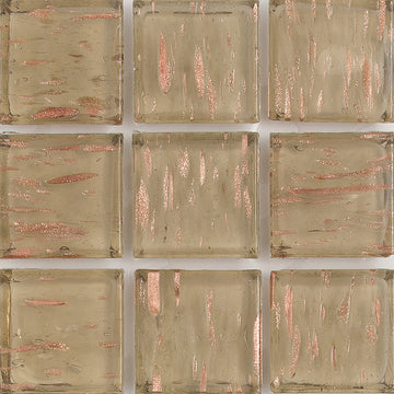 Amber Aventurina 1x1 Glass Tile | E11.361.05S | American Glass Mosaics
