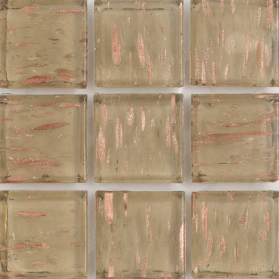 Amber Aventurina 1x1 Glass Tile | E11.361.05S | American Glass Mosaics