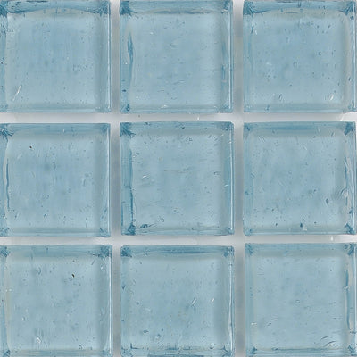 Aquamarine Clear 1x1 Glass Tile | E11.379.01S | American Glass Mosaics