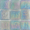 Aquamarine Sand Iridescent, 1" x 1" - Glass Tile