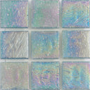 Aquamarine Sand Iridescent, 1" x 1" - Glass Tile
