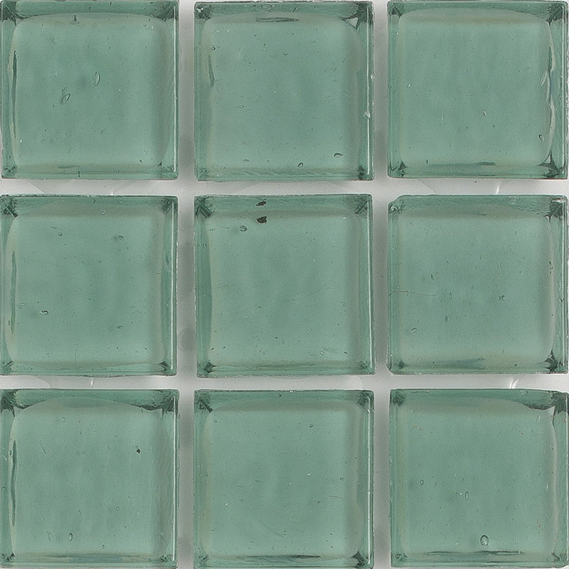Serpentine Clear 1x1 Glass Tile | E11.396.01S | American Glass Mosaics