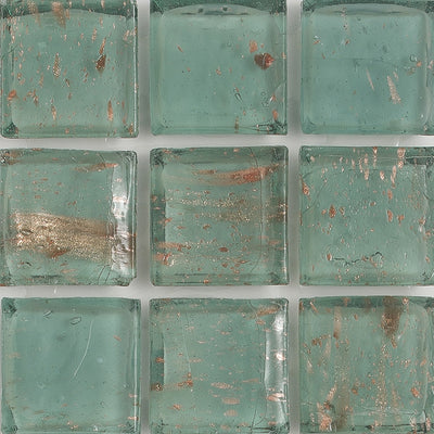 Serpentine Aventurina 1x1 Glass Tile | E11.396.05S | American Glass Mosaics