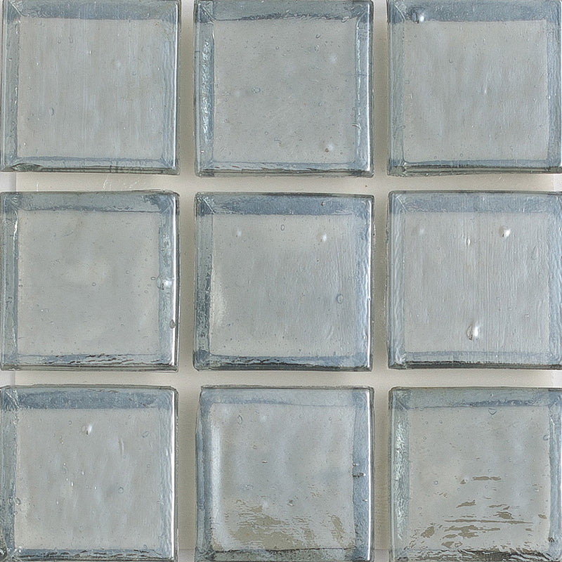 Moonstone Silver 1x1 Glass Tile | E11.718.13S | American Glass Mosaics