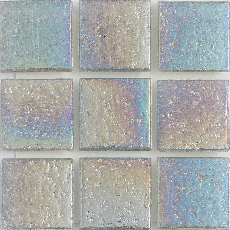 Moonstone Sand Iridescent 1x1 Glass Tile | E11.718.22S | American Glass Mosaics