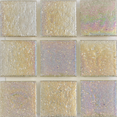 Fire Opal Sand Iridescent 1x1 Glass Tile | E11.750.22S | American Glass Mosaics