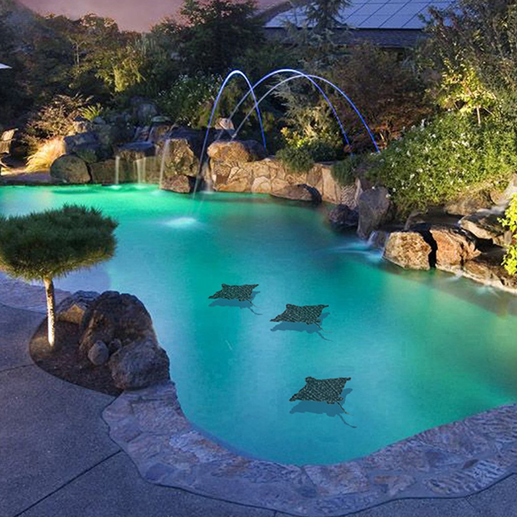 Spotted Eagle Ray w/Shadow | ER24-12/SH | Pool Mosaic, Custom Mosaics