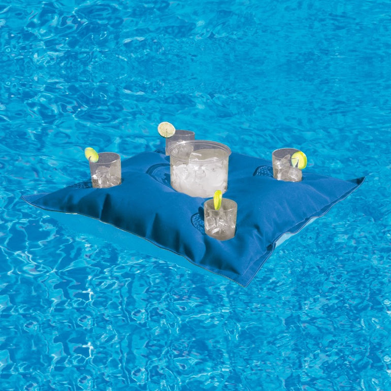 Kai Cocktail Caddy, Pacific Blue - Pool Float | FL23101 | Floating Luxuries