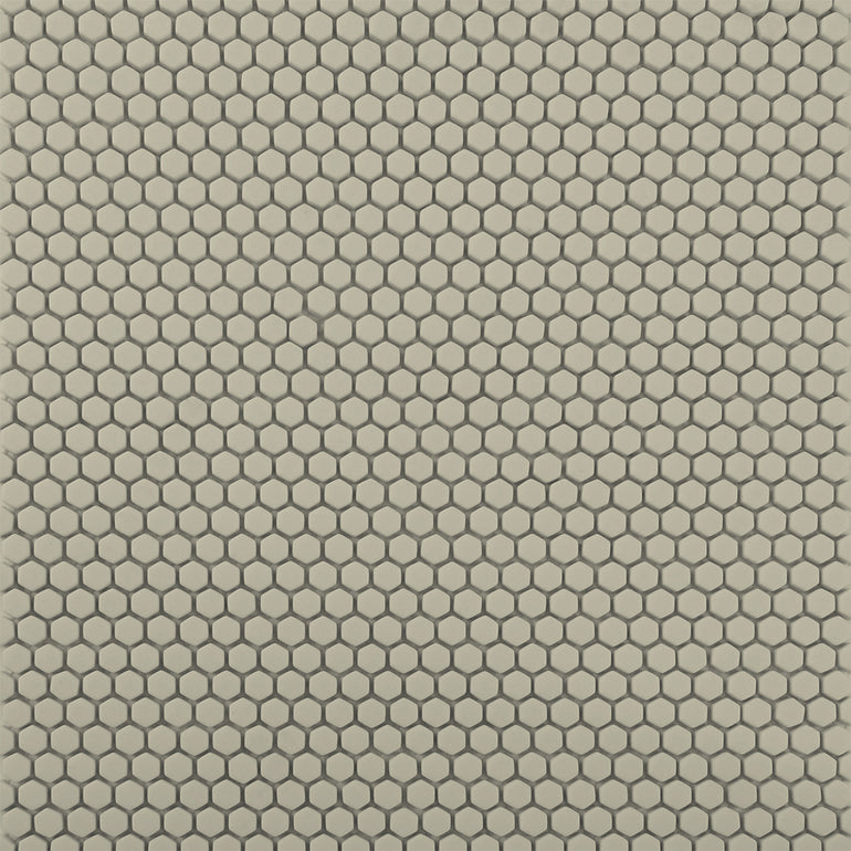 Flaxen, Hexagon Mosaic Tile | GLSGEOSOLIDFLAX | Geometro Glass Tile