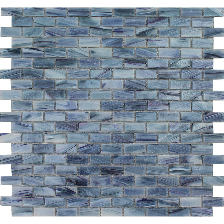 FOSAUROAZZUREC Azurite 1/2" x 1" Mosaic - Glass Tile