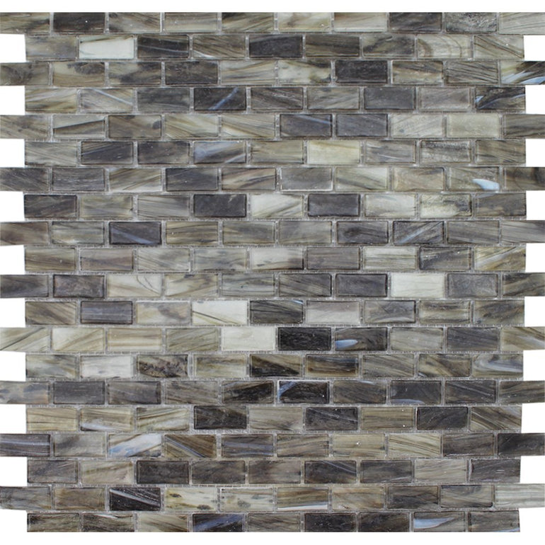 FOSAUROCARBREC Carbon 1/2" x 1" Mosaic - Glass Tile