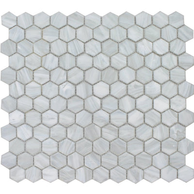 FOSAUROPEARLHX Pearl Hex Mosaic - Glass Tile
