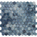 Tanzanite, Hexagon Mosaic - Glass Tile - FINAL SALE