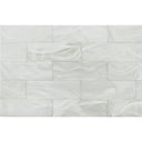 Cirrus Glass White on White, 3" x 9" - Glass Tile