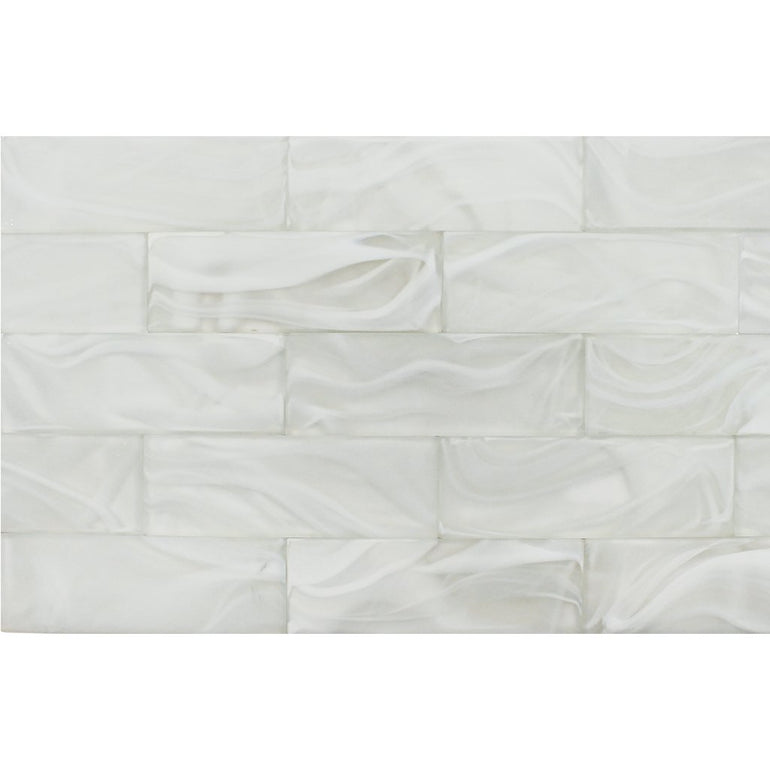 Cirrus 3" x 9" White Subway Tile | FOSCLOUCIRR39 | Clouds Series