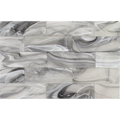 Thunder 3" x 9" White Subway Tile | FOSCLOUTHUN39 | Clouds Series
