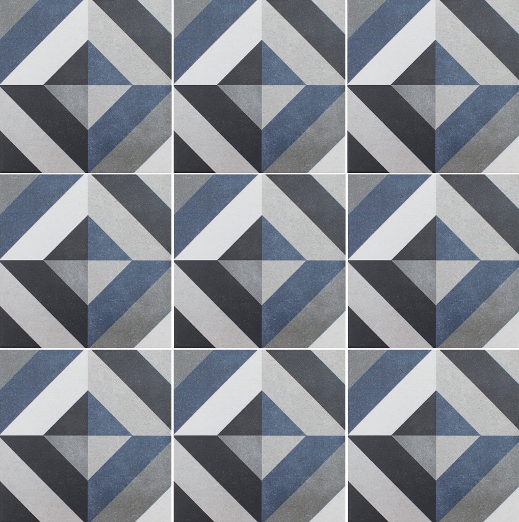 Geraldine, 6" x 6" Tile | APEFLEUGERAL6A | Patterned Pool Tile