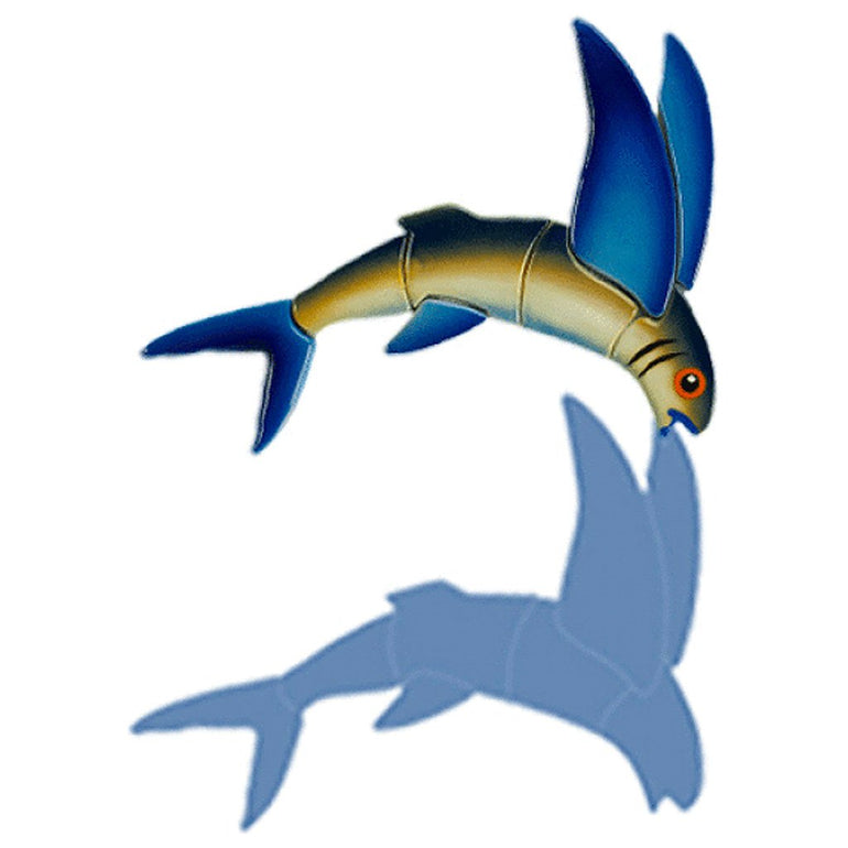 Flying Fish-A w/Shadow | FF45/SH | Pool Mosaic
