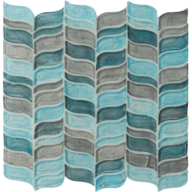 Forget Me Not, 1.5" x 2" | SN0008 | Hirsch Mosaic Glass Tile