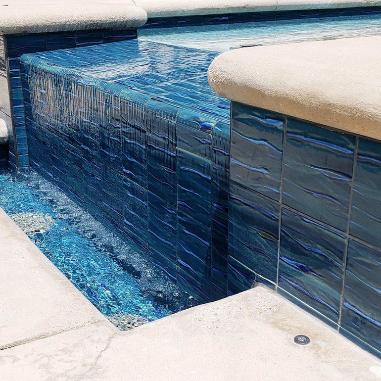 Aqua Jade, 6" x 6" Porcelain Tile | KAWA-52 | Fujiwa Pool Tile