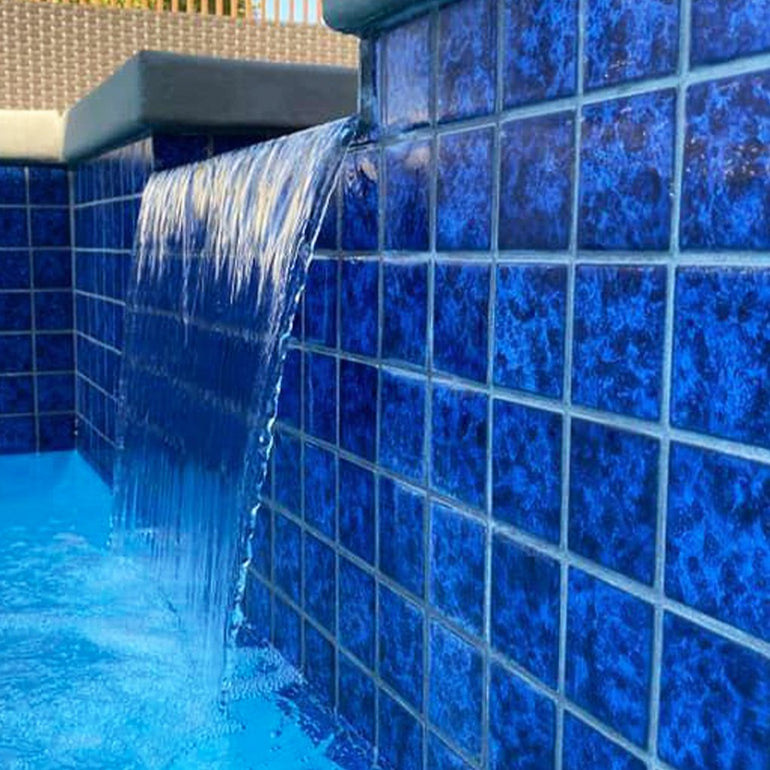 Sapphire, 3" x 3" | TITAN-332 | Fujiwa Porcelain Pool Tile
