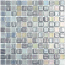 Fusion Silver, 1" x 1" - Glass Tile