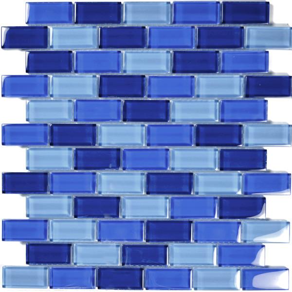 Cobalt Blue Blend, 1" x 2" - Glass Tile