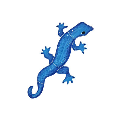 Gecko - Blue, Right | GECBLUEB | Artistry in Mosaics Pool Mosaic