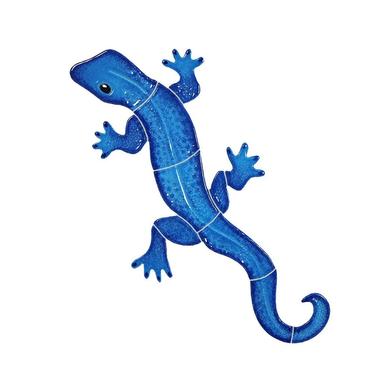 Gecko - Blue, Left | GECBLUES | Artistry in Mosaics Pool Mosaic