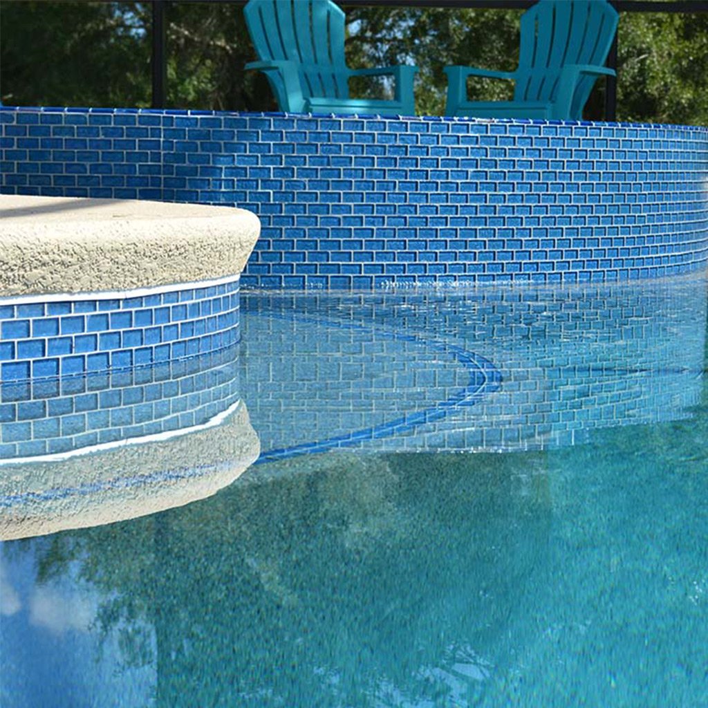GG82348B17 Blue, 1" x 2" Artistry in Mosaics
