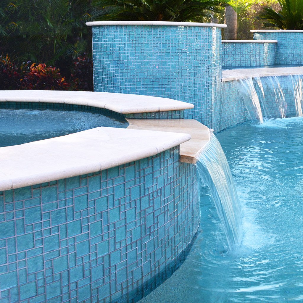 Aquamarine, Mixed Mosaic Tile | GG8M2348T9 | Mosaic Tile for Pools ...