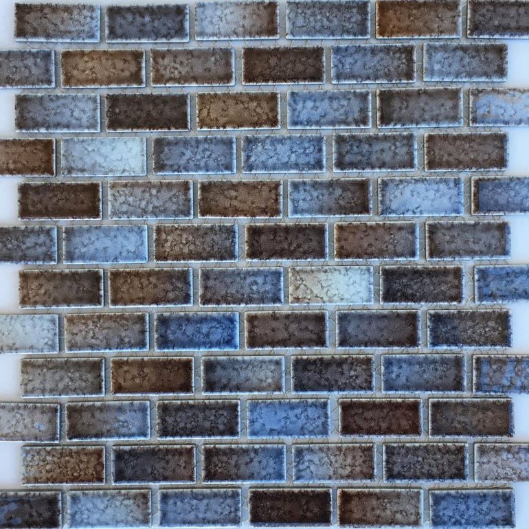 GLASSTEL-30 - Fujiwa Tahoe, 7/8" x 1-7/8" - Porcelain Pool Tile