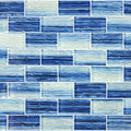 Blue Blend, 1.5" x 3" - Glass Tile