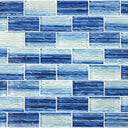 Blue Blend, 1.5" x 3" - Glass Tile